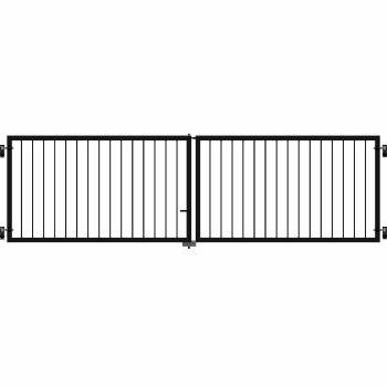 Basic Doppeltor - 300×85 cm - Schwarz